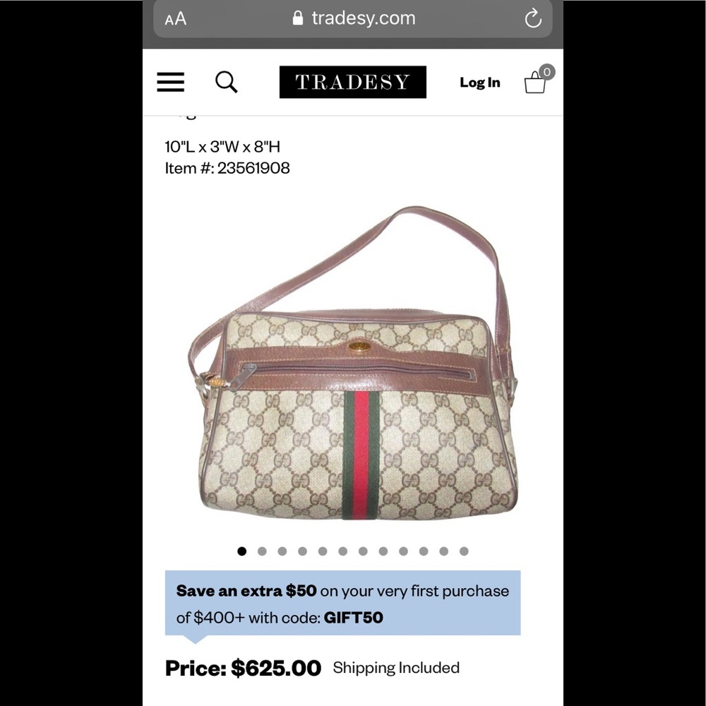 Vintage Gucci crossbody purse